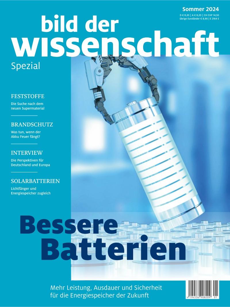 Batterieforschung in der Zeitschrift "bild der wissenschaft"